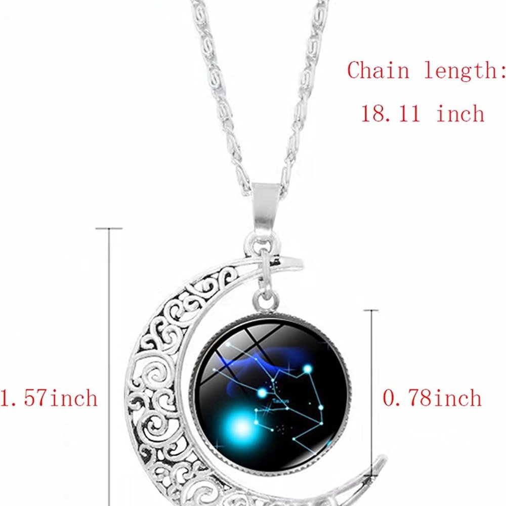 New 12 Zodiac Constellation Necklace & Constellations Beaded Hand Woven Leather - Picture 12 of 13